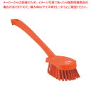 【まとめ買い10個セット品】ヴァイカン 長柄ハンドル付ブラシ4186 ハードタイプ オレンジ【ECJ】(3)
