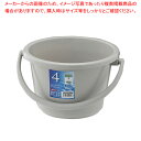 ベルク 広口バケツ グレー 4WB【厨房用品 調理器具 料理道具 小物 作業 厨房用品 調理器具 料理道具 小物 作業 業務用】【ECJ】