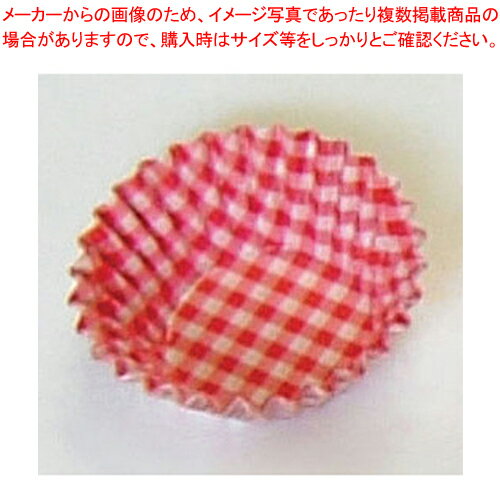 【まとめ買い10個セット品】オーブンケース チェック柄(250枚入) 9号深口 赤 【バレンタイン 手作り】【ECJ】