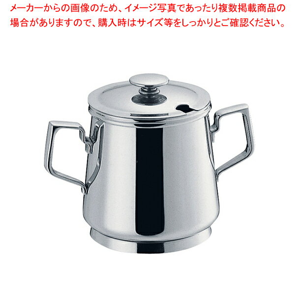 【まとめ買い10個セット品】SW18-8C型シュガーポット(蓋付) 5人用【 シュガーポット 業務用シュガーポット コーヒー ティー用品 シュガーディスペンサー ステンレス】【ECJ】