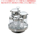 ♯800 五本立カスターセット【卓上カスターセット 調味料置き 調味料容器薬味入れ 業務用調味料入れ 可愛い調味料入れ】【ECJ】