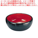 【まとめ買い10個セット品】千筋ナツメ鉢 黒内朱 3寸 38021100【ECJ】