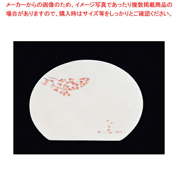 尺3半月枯淡懐石まっと(100枚入) 紅葉【料理演出用品 装飾用品 和食 懐石 料理演出用品 装飾用品 和食 懐石 業務用】【ECJ】