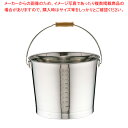 18-8プレスバケツ (目盛付) 20l【バケツ 業務用】【ECJ】(3)
