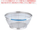 【まとめ買い10個セット品】遠藤商事 / TKG NEWマンモス カラー 浅型ざる 27.5cm ブルー【スチール 丸ザル ざる 27.5cm 丸ザル ざる 業...