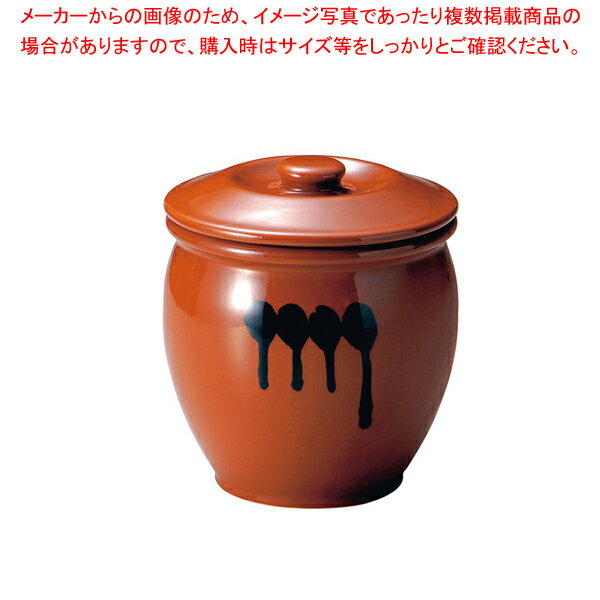 【まとめ買い10個セット品】陶器 蓋付半胴かめ 3号 5.4L【ECJ】