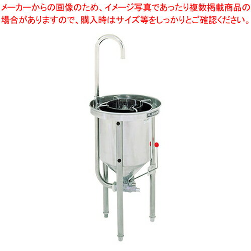 商品の仕様●サイズ：直径×高さ(mm)570×800●質量(kg)：35●メーカー品番：FRW22W●※水道直結式(給水口20A)●短時間で洗米することができる水圧式の洗米器です。●米を槽に投入するだけで後は水の力だけで洗米を行います。●取り出しも槽の上にざるを置くだけの簡単操作です。●型式：FRW22W、洗米能力(kg/回)22、給水量(L)25〜35、使用水圧(kg/cm2)1.0●※直送 1〜2日※商品画像はイメージです。複数掲載写真も、商品は単品販売です。予めご了承下さい。※商品の外観写真は、製造時期により、実物とは細部が異なる場合がございます。予めご了承下さい。※色違い、寸法違いなども商品画像には含まれている事がございますが、全て別売です。ご購入の際は、必ず商品名及び商品の仕様内容をご確認下さい。※原則弊社では、お客様都合（※色違い、寸法違い、イメージ違い等）での返品交換はお断りしております。ご注文の際は、予めご了承下さい。【end-9-0291】関連商品水圧洗米器 FRW15W水圧洗米器 FRW22W→単品での販売はこちら