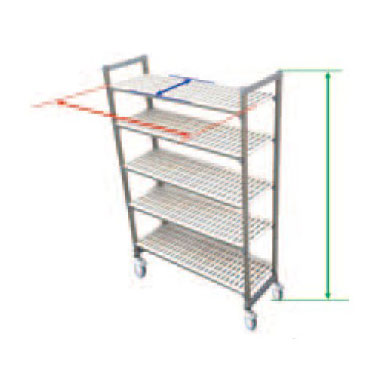 TR 610型移動式シェルビング5段 1220×H1780【ECJ】