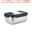 【まとめ買い10個セット品】18-8P付 キッチンコンテナ 取手付 レクタングル 取手付 5.5L【ECJ】