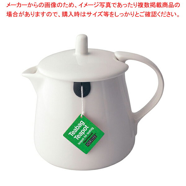 【まとめ買い10個セット品】ティーバッグ ティーポット 403 ホワイト【ECJ】