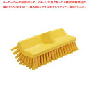 【まとめ買い10個セット品】マルチフェイススクラブフロアカラーブラシ 1072605 イエロー【ECJ】(3)
