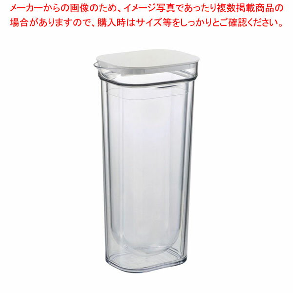 【まとめ買い10個セット品】ダブルウォールカラフェ 1L ホワイト【ECJ】