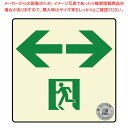 【まとめ買い10個セット品】避難口・通路誘導標識ステッカー (中輝度蓄光式)TSN963【ECJ】