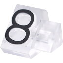 ニュープライスキューブ補充用単品L用 透明/黒文字 8【ECJ】