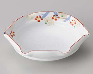 【まとめ買い10個セット品】和食器 ア015-038 手描き梅六角向付【キャンセル/返品不可】【ECJ】