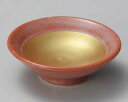 和食器 ウ016-278 赤楽金彩平千代口【ECJ】