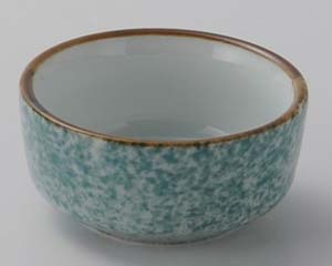 【まとめ買い10個セット品】和食器 ミ021-028 渕サビグリーン吹丸千代口【キャンセル/返品不可】【ECJ】