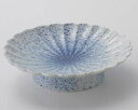 【まとめ買い10個セット品】和食器 ホ021-188 墨吹菊形高台皿【キャンセル/返品不可】【ECJ】