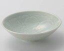 【まとめ買い10個セット品】和食器 チ022-168 ヒワ青磁唐草彫向付【キャンセル/返品不可】【ECJ】