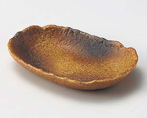 【まとめ買い10個セット品】和食器 ミ039-248 信楽吹6.0楕円深皿【キャンセル/返品不可】【ECJ】