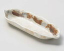 【まとめ買い10個セット品】和食器 ロ047-108 志野 そら豆型鉢【キャンセル/返品不可】【ECJ】