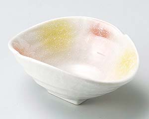 【まとめ買い10個セット品】和食器 タ048-088 橙黄変型鉢【キャンセル/返品不可】【ECJ】