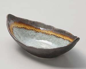 【まとめ買い10個セット品】和食器 ト051-118 アカネ舟形小鉢【キャンセル/返品不可】【ECJ】