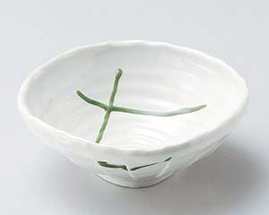 【まとめ買い10個セット品】和食器 ミ052-298 白釉織部流し4.5ケズリ鉢【キャンセル/返品不可】【ECJ】