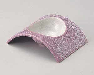 【まとめ買い10個セット品】和食器 ミ060-118 紫白吹アーチ型小付【キャンセル/返品不可】【ECJ】