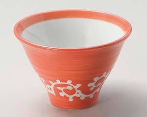 【まとめ買い10個セット品】和食器 ト061-188 白抜 唐草4寸六兵衛反丼【キャンセル/返品不可】【ECJ】