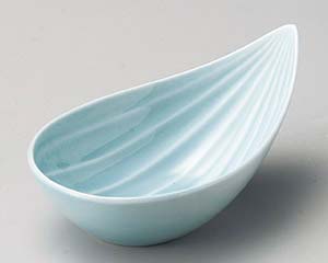 【まとめ買い10個セット品】和食器 ハ064-168 笹型小鉢(青磁)【キャンセル/返品不可】【ECJ】