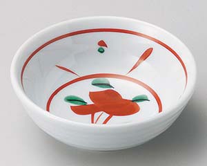 【まとめ買い10個セット品】和食器 ホ066-228 赤絵花3.0鉢【キャンセル/返品不可】【ECJ】