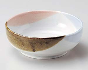 【まとめ買い10個セット品】和食器 オ072-068 三色塗分渕波4.0鉢【キャンセル/返品不可】【ECJ】