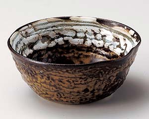 【まとめ買い10個セット品】和食器 ヤ073-268 南蛮白刷毛多用鉢(中)【キャンセル/返品不可】【ECJ】