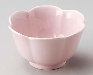 【まとめ買い10個セット品】和食器 ロ073-598 ピンク花型小鉢(大)【キャンセル/返品不可】【ECJ】