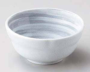 【まとめ買い10個セット品】和食器 オ074-638 粉引グレー刷毛目3.0小鉢【キャンセル/返品不可】【ECJ】