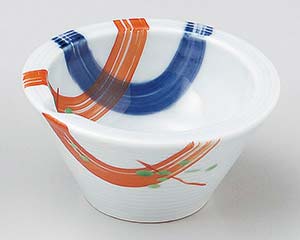 【まとめ買い10個セット品】和食器 ミ077-128 錦朱呉須刷毛片口珍味【キャンセル/返品不可】【ECJ】