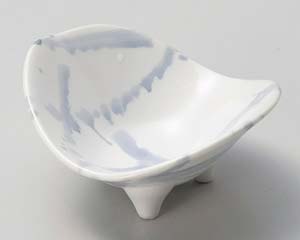 【まとめ買い10個セット品】和食器 キ077-178 白マット呉須散らし三ツ足小付【キャンセル/返品不可】【ECJ】