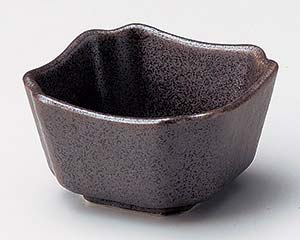 【まとめ買い10個セット品】和食器 イ079-388 鉄砂 四角小鉢【キャンセル/返品不可】【ECJ】
