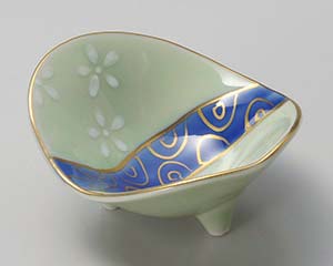 【まとめ買い10個セット品】和食器 ミ083-348 若草流水小花石庭珍味【キャンセル/返品不可】【ECJ】