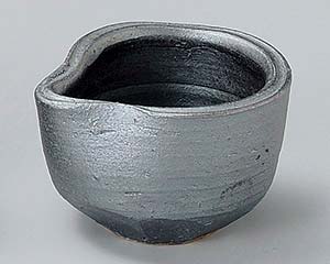 【まとめ買い10個セット品】和食器 ミ084-378 鉄釉片口ソギ鉢【キャンセル/返品不可】【ECJ】