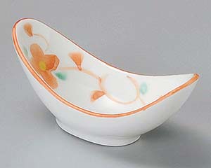 【まとめ買い10個セット品】和食器 ミ084-268 舞小花舟形珍味【キャンセル/返品不可】【ECJ】