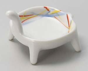 【まとめ買い10個セット品】和食器 ミ084-108 赤絵 亀型 珍味【キャンセル/返品不可】【ECJ】