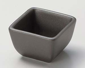 【まとめ買い10個セット品】和食器 チ087-358 黒伊賀角浜ナシ珍味【キャンセル/返品不可】【ECJ】