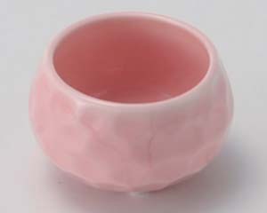 【まとめ買い10個セット品】和食器 ロ090-088 ピンク玉彫珍味【キャンセル/返品不可】【ECJ】
