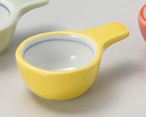 【まとめ買い10個セット品】和食器 ミ090-338 黄釉手付丸珍味【キャンセル/返品不可】【ECJ】
