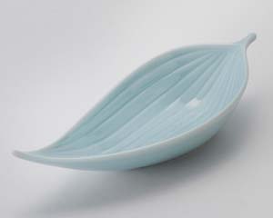 【まとめ買い10個セット品】和食器 チ091-018 トルコ笹型小付【キャンセル/返品不可】【ECJ】