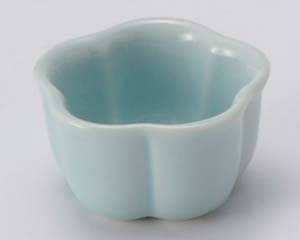 【まとめ買い10個セット品】和食器 カ092-238 青磁梅型珍味(小)【キャンセル/返品不可】【ECJ】