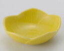 和食器 カ091-548 黄釉花型6.5cm珍味【ECJ】