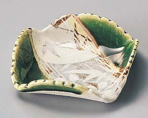 【まとめ買い10個セット品】和食器 ミ099-188 織部山草花角鉢【キャンセル/返品不可】【ECJ】